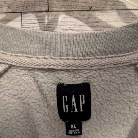 GAP Men's Heather Gray Crewneck Sweater Size Xl - Picture 4 of 5